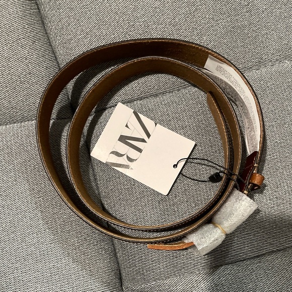 ZARA LEATHER BELT - Picture 7 of 8